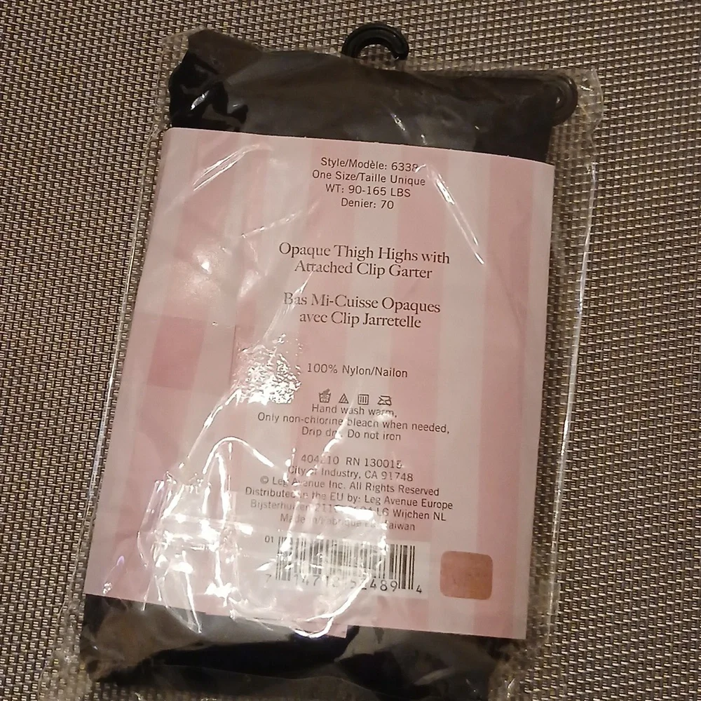 Opaque Garter Belt Stockings